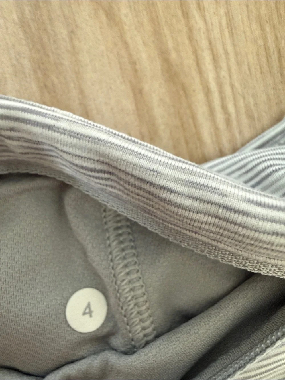 lululemon athletica Girls' Heathered Light Gray Capri Leggings